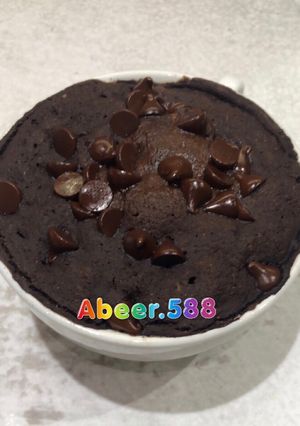 صورة لوصفة كيكة المايكرويف الصحيه