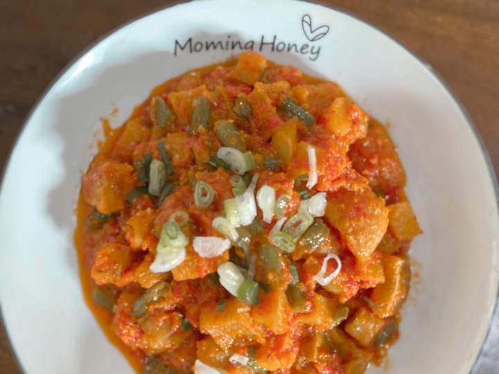 Cara Gampang Membuat Resep Balado kentang buncis krecek yang Uenak Anti Ribet, Sempurna