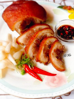 Hình của món Giò bó chiên giòn.