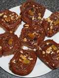 Chocolate Cinnamon Rolls with Honey Glaze