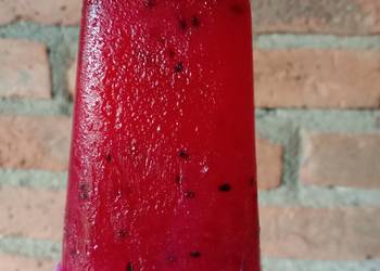 Masakan Populer Dragon fruit lime popsicle Ala Warteg