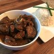 Caribbean curry goat and Rice