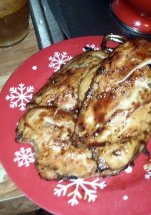 A picture of chicken marinade.