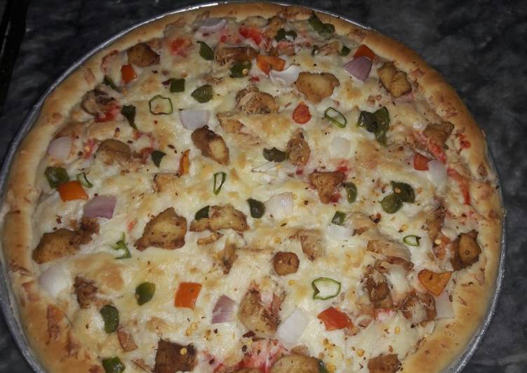 Simple Way to Make Any-night-of-the-week Freshly baked Pizza #CookpadApp #RamzankiTayari