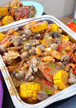 Foto resep Seafood mix ala the crabs (seafood saus padang kekinian)