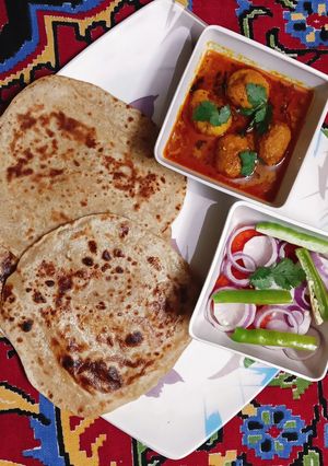 A picture of Dum Aloo.