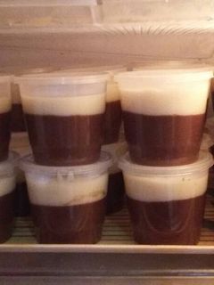 Foto resep Silky puding coklat ala kfc dengan vla vanilla (super nyoklat)