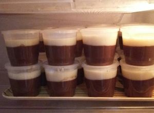 Foto resep Silky puding coklat ala kfc dengan vla vanilla (super nyoklat)