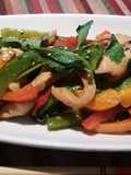 Stir fry Peppers with Marinated Chicken Slices