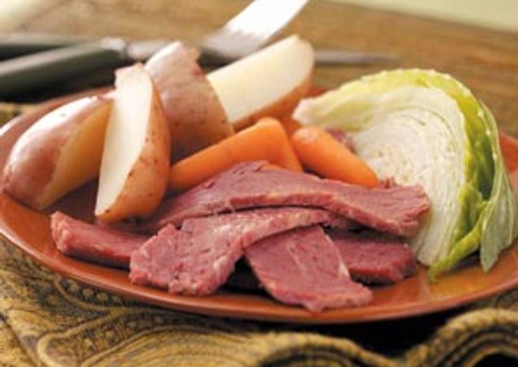 Steps to Prepare Perfect Best Corned Beef & Cabbage EVAR