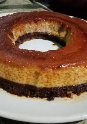Una foto de Pastel imposible / Chocoflan