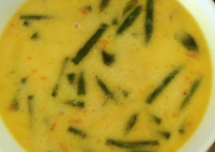 Langkah Mudah untuk Menyiapkan Kacang Panjang Kuah Kuning, Menggugah Selera