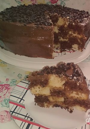 Una foto de Torta Ajedrez