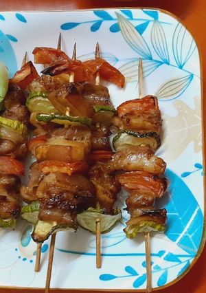 Hình của món Thịt xiên nướng.