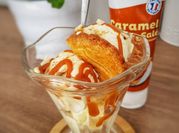 Une photo de glace vanille