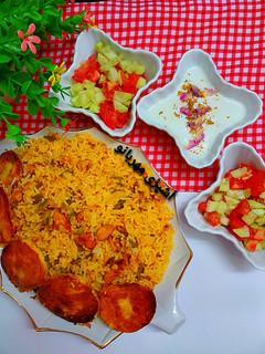 عکسی از دستور لوبیا پلو با مرغ