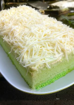 Foto resep Bolu pandan keju kukus
