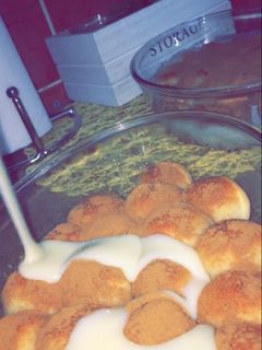 صورة لوصفة حلى خلية بالقرفه (حلى الفقع)