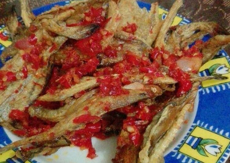 Ikan asin kriuk bumbu balado #BantuMantenBaru