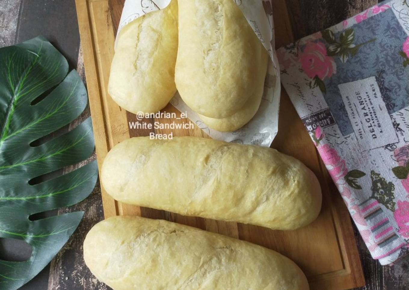 White Sandwich Bread (Tanpa Ulen)