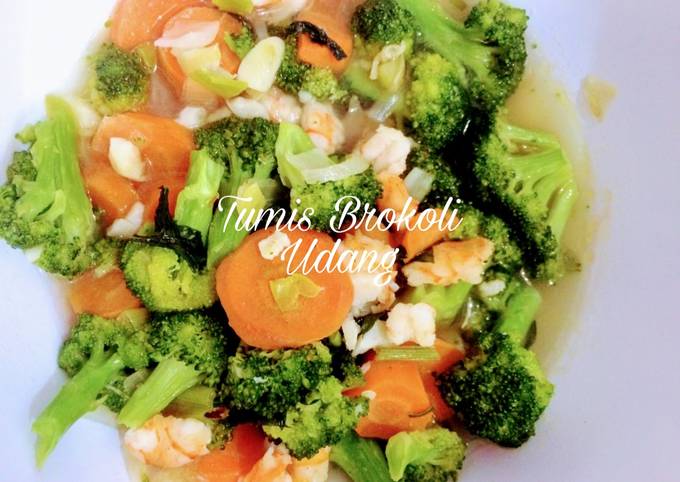 Resep Tumis Brokoli Udang  oleh Novita Yanti Cookpad