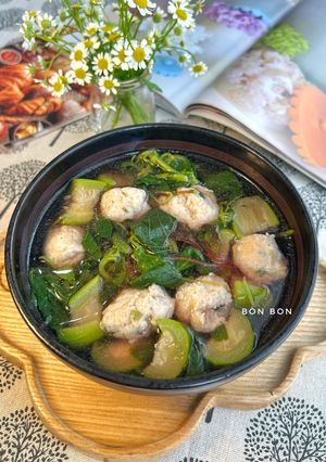 Hình của món Canh Rau Dền, Mướp nấu Cá Thác Lác.