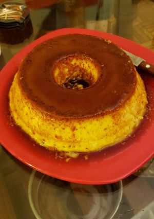 Una foto de Flan rápido y exquisito