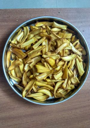 A picture of Chakka Varuthathu (Jackfruit Fry).