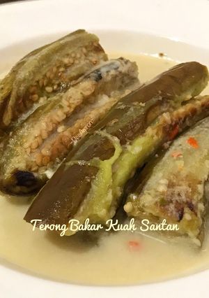 Foto resep Terong Bakar Kuah Santan