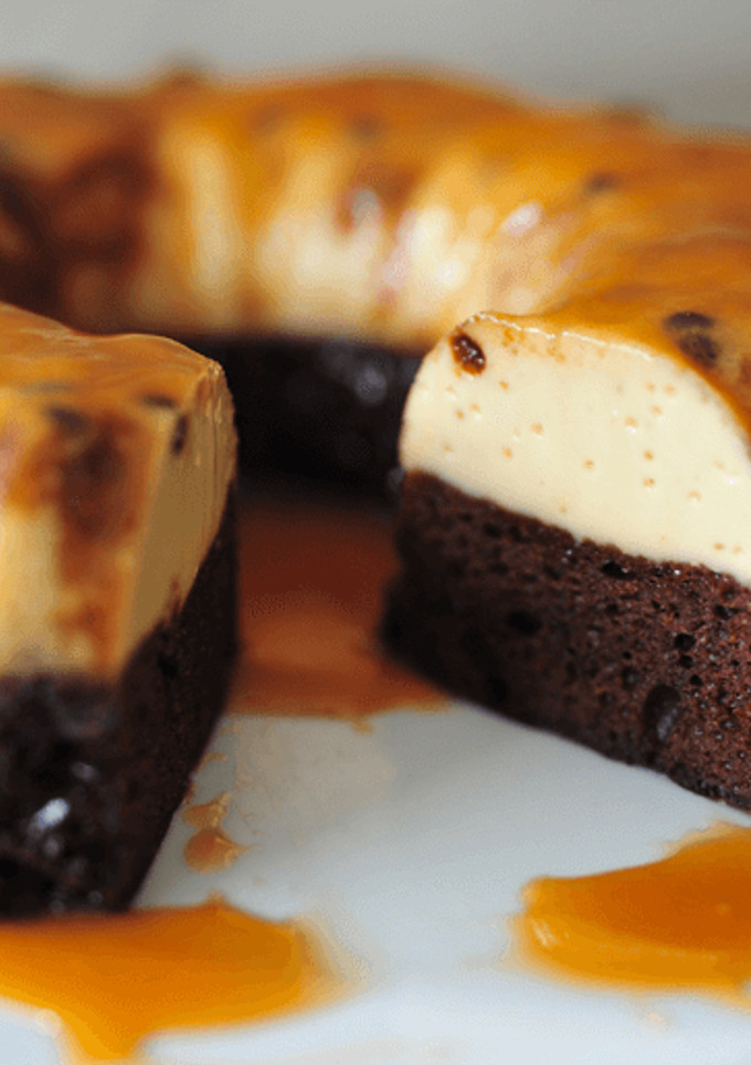 Una foto de "Chocoflan" Autor original: Juanma Martínez Rodríguez