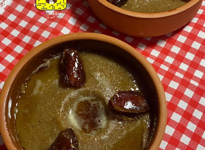 صورة لوصفة عصيدة التمر