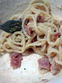 A picture of Spaghetti Carbonara.