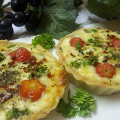 A picture of Healthy vegetable tart.