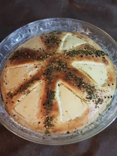 صورة لوصفة كيكة الجبن بالزعتر😋😋