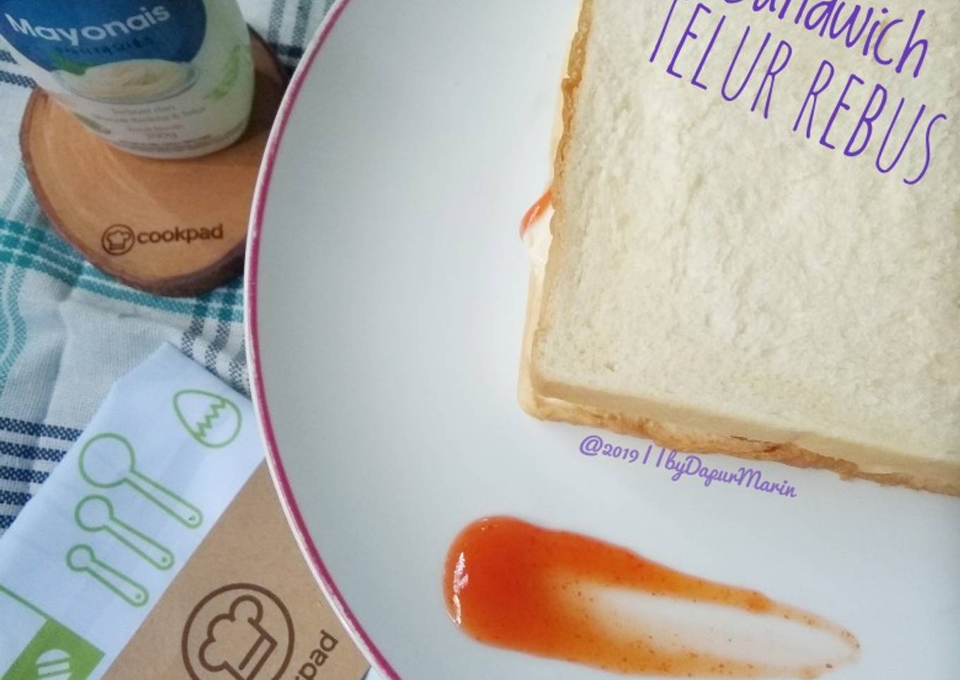 117. Sandwich Telur Rebus ala Dapur Marin 🤗
