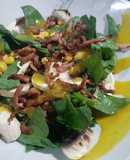 Ensalada de espinacas con tocino crujiente