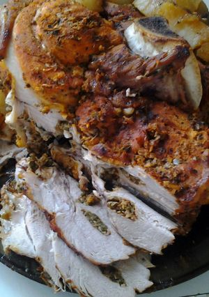 A picture of Stuffed Pork Leg.