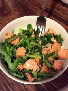 A picture of Salmon salad.