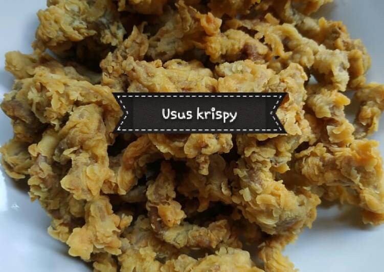 Resep Usus ayam crispy, Lezat