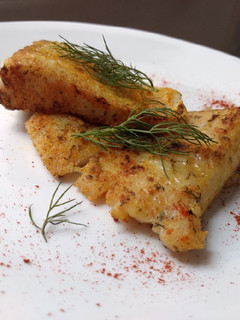 Una foto de Corvina a la plancha sin aceite