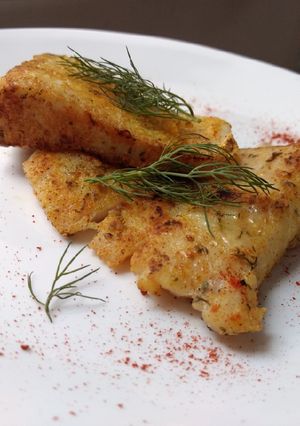 Una foto de Corvina a la plancha sin aceite