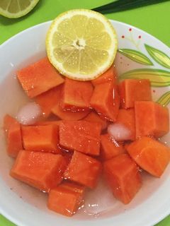 Foto resep Es lemon pepaya