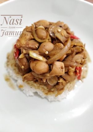 Foto resep Nasi Ayam Jamur
