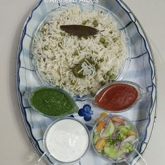 A picture of Matar Pulao.
