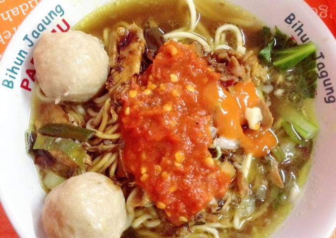 Mie ayam rumahan
-Step by step