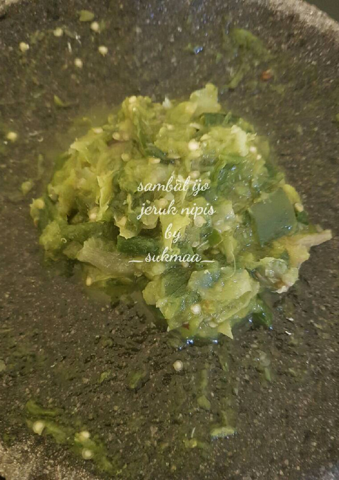 Foto resep Sambal Ijo Jeruk Nipis