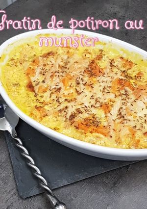 Une photo de Gratin de potiron au munster