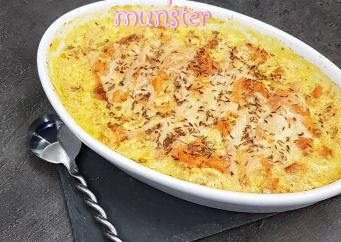 Gratin de potiron au munster