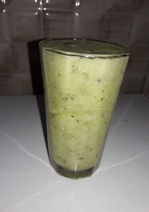 A picture of Pineapple and cucumber #hubbyfavouritedish.
