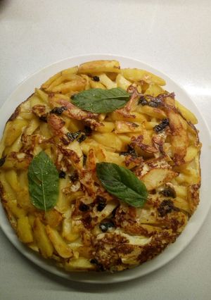 A picture of Potato and Mint Frittata.